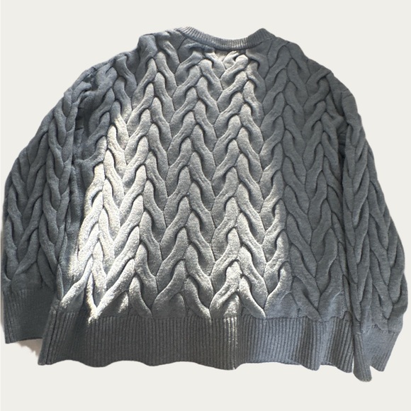 Philosophy Blue Cable Knit Sweater - Picture 6 of 7